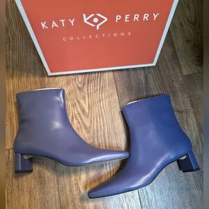 Katy Perry Blue Ankle Boots Size 9. New With Box.